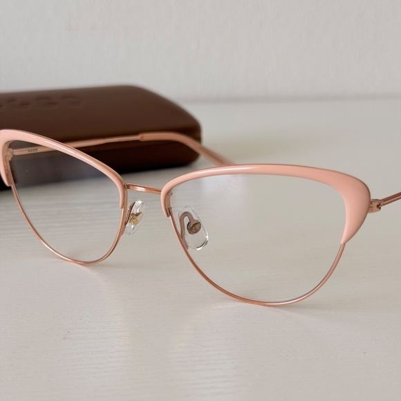 New Garrett Leight Glasses, Vista RG-PBL, Rose Gold, Vintage Style, Authentic main image 5